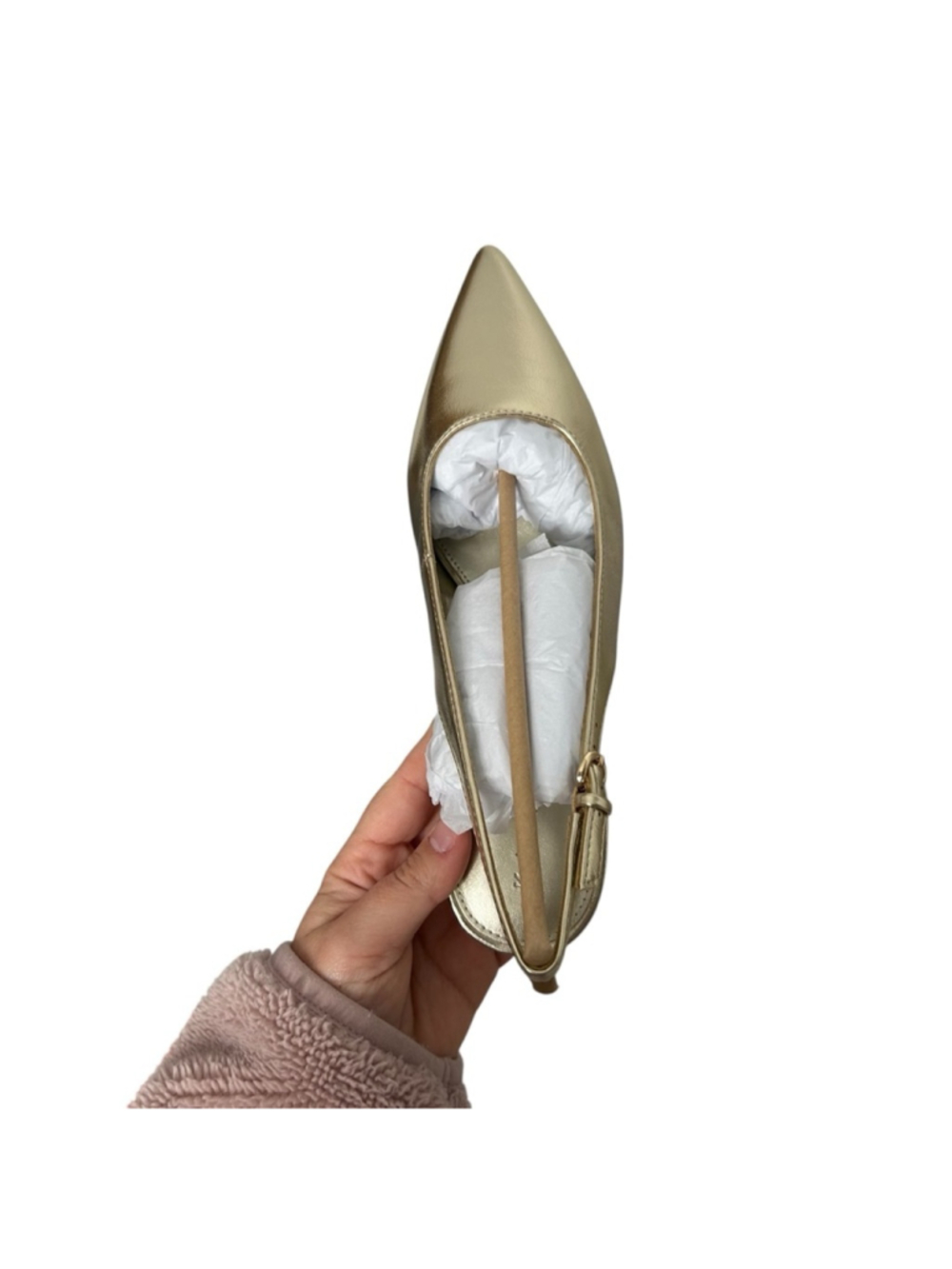 Katy Perry Women's The Oceanview Sling Back Pumps in Metallic Champagne Size 8.5 - Picture 7 of 8